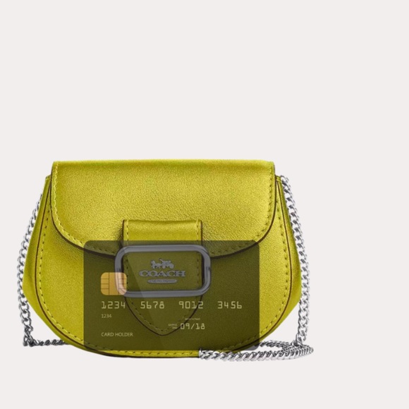 Mini Bag Coach Morgan Card Case on a Chain .NWT - Picture 5 of 11